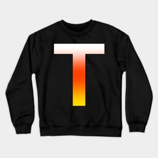 Fire Letter T Crewneck Sweatshirt